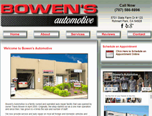 Tablet Screenshot of bowensautomotive.com